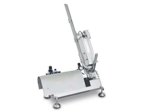 Meat stuffer and pneumatic clipper for meat roll and sausage