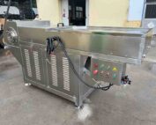 chipping frozen meat block