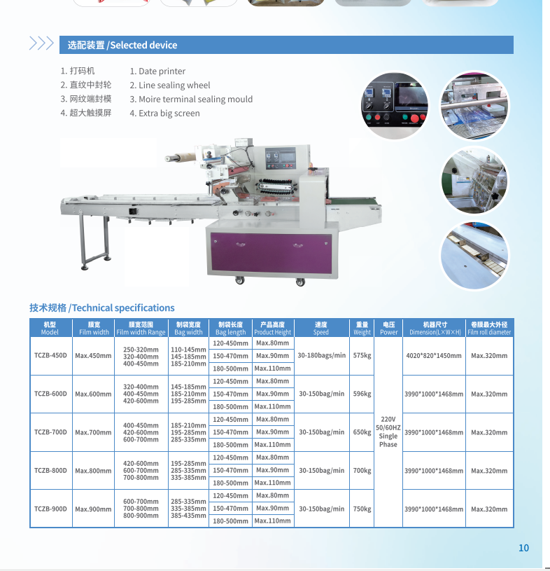 Sandwich packing machine