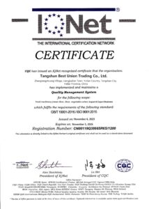 ISO CERTIFICATE