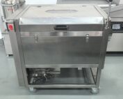 Brush washing and peeling machine